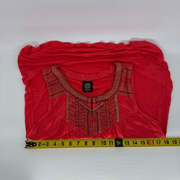 Bobeau Coral Flowy Embroidered Tank Top Womens Medium Boho Western Hippie - Picture 7 of 9